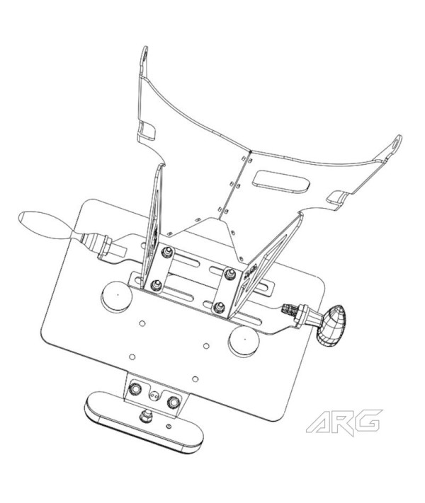 Support de clignotants AR 8mm pour plaque centrale d'Indian FTR 1200