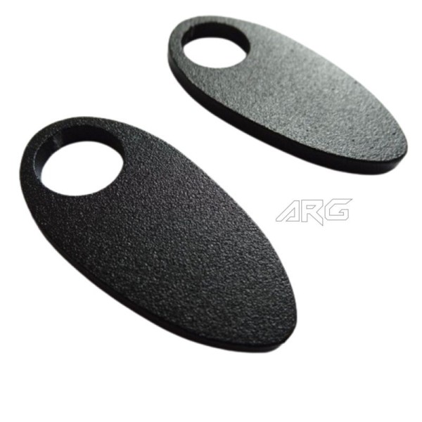 ARG Spirit : caches de fixation de clignotants arrière de 8,5 mm (noir satiné). ARG Spirit : caches de fixation de clignotants arrière de 8,5 mm (noir satiné).