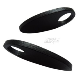 ARG Spirit: Caches de fixation de clignotants arrière 8,5mm (Noir Brillant)