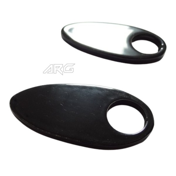 ARG Spirit: Caches de fixation de clignotants arrière 8,5mm (Noir Brillant)