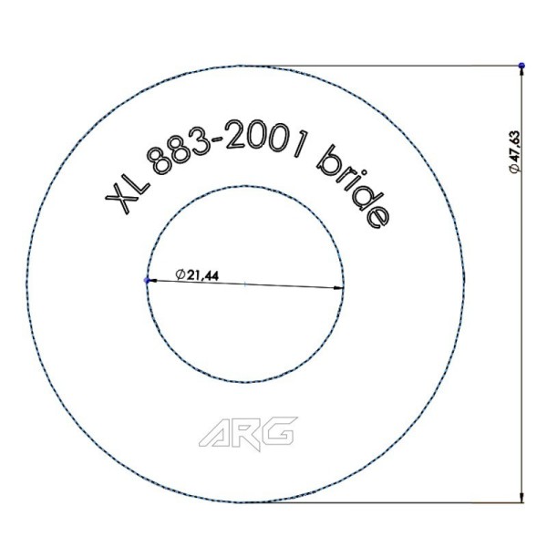 ARG Spirit: Bride A2 pour Harley-Davidson Sportster 883 (XL-883-2001)