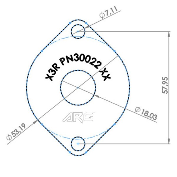 ARG Spirit: Bride A2 pour Harley-Davidson Sportster XL1200 (X3R p/n 30022-XX)