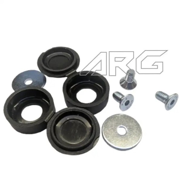 ARG Spirit: Kit vis et cache riverts de fond de plaque d'immatriculation pour Harley-Davidson