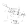 ARG Spirit: Support de plaque d'immatriculation centrale compatible sacoche pour Indian FTR 1200