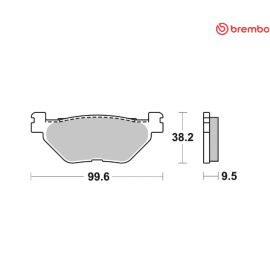 Plaquettes de frein sinter HI SP Brembo 07YA39SP YAMAHA