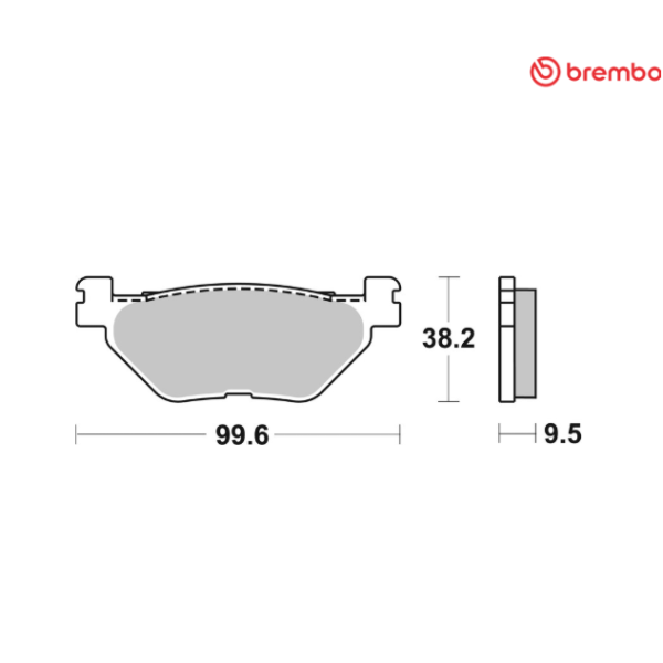 Plaquettes de frein sinter HI SP Brembo 07YA39SP YAMAHA
