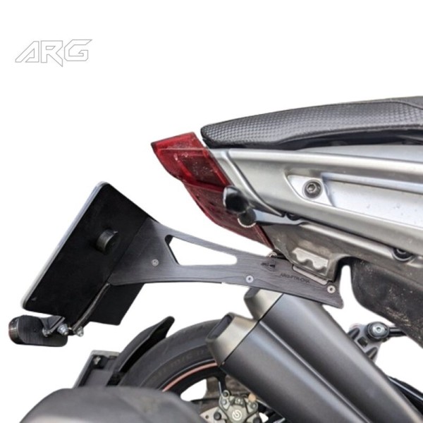 ARG Spirit: Support de plaque d'immatriculation centrale haut aluminum pour Indian FTR 1200