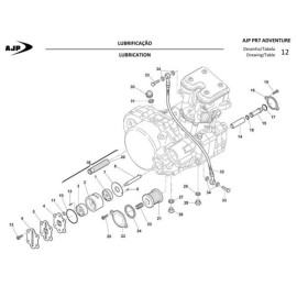 ARG Spirit: joint étanchéité de vidange huile, 14 mm pour ajp pr7 N°29