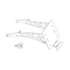 ARG Spirit: Support de plaque d'immatriculation centrale double pour Indian FTR 1200