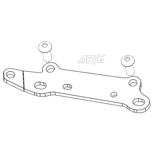 ARG Spirit: Patte accessoire kit de montage + support clignotants AR droite 6mm pour Indian FTR 1200