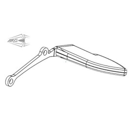 ARG Spirit: Patte support de clignotant AR d'origine pour Indian FTR 1200