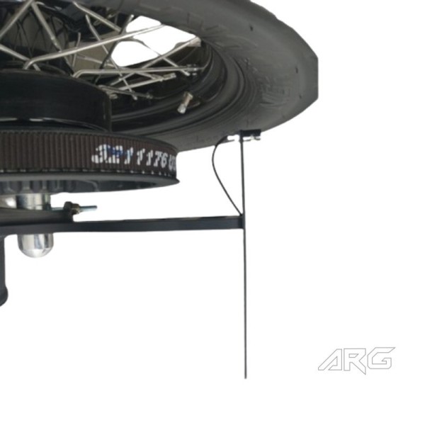 ARG Spirit: Support de plaque d'immatriculation latérale avec éclairage LED pour Indian Scout & Bobber 1250