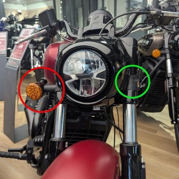 Clignotants arrière LED Indian Scout bobber 2015 à 2024 | ARG Spirit