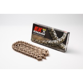Chaine de transmission EK CHAIN 520 -112- SRX2 - Joints Qx-Ring - attache rapide type clip